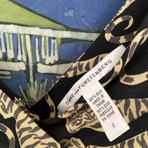 Diane Von Furstenberg Dress. DVF. Black. Size 2 - Picture 2 of 4